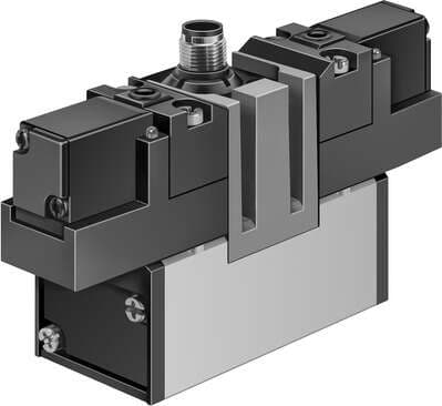 Festo 184509 solenoid valve JMEBH-5/2-D-3-ZSR-C With central plug connector Valve function: 5/2 bistable, Type of actuation: electrical, Width: 65 mm, Standard nominal flow rate: 4500 l/min, Operating pressure: 2 - 10 bar Festo 184509 solenoid valve JMEBH-5/2-D-3-ZSR-C With central plug connector Valve function: 5/2 bistable, Type of actuation: electrical, Width: 65 mm, Standard nominal flow rate: 4500 l/min, Operating pressure: 2 - 10 bar