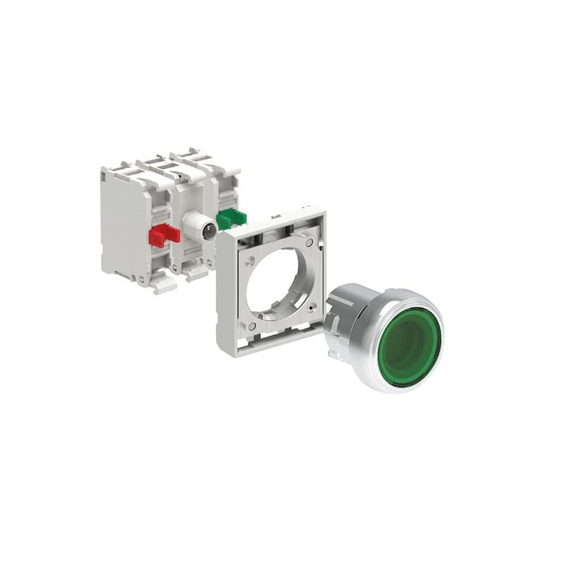 Lovato Electric LPSBL103K11PM3 LPSBL103K11PM3 Lovato - KIT metal illuminated button actuator, spring return, flush, green with mounting adapter and 2 contact elements, 1NO+1NC. Screw termination. LED integrated lamp-holder, steady light, 185...265VAC Lovato Electric LPSBL103K11PM3 LPSBL103K11PM3 Lovato - KIT metal illuminated button actuator, spring return, flush, green with mounting adapter and 2 contact elements, 1NO+1NC. Screw termination. LED integrated lamp-holder, steady light, 185...265VAC