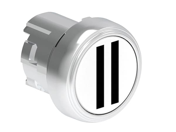 Lovato Electric LPSB1128 LPSB1128 Lovato - Pushbutton actuator, spring return, with symbol dia: 22mm Platinum series metal, flush, II/White Lovato Electric LPSB1128 LPSB1128 Lovato - Pushbutton actuator, spring return, with symbol dia: 22mm Platinum series metal, flush, II/White