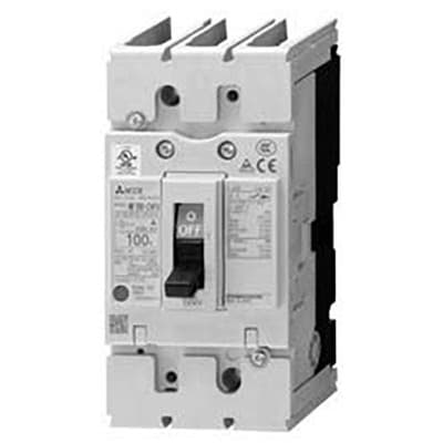 Mitsubishi Electric NV100-CVFU3P100A30 Moulded case circuit breaker, earth leakage, 3P, 100 Amps, 30mA leakage current. Mitsubishi Electric NV100-CVFU3P100A30 Moulded case circuit breaker, earth leakage, 3P, 100 Amps, 30mA leakage current.