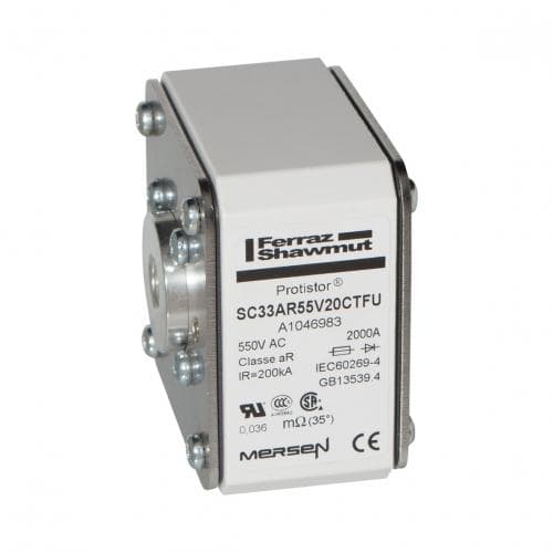 Mersen A1046983 Size 33 type TTF without indicator aR 2000 A 550VAC Mersen A1046983 Size 33 type TTF without indicator aR 2000 A 550VAC