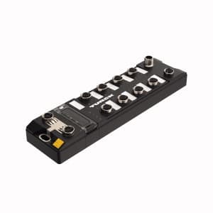 Turck TBEN-LL-8IOLA Compact multiprotocol I/O module for Ethernet, 8 IO-Link Master Channels, 16 Universal Digital PNP Channels, Channel Diagnostics, PROFINET device, EtherNet/IP device or Modbus TCP slave, Integrated Ethernet switch, Supports 10 Mbps/100 Mbps, 2 × M12, 4-pin, D-coded, Ethernet fieldbus connection, PROFINET S2 system redundancy, Glass fiber reinforced housing, Shock and vibration tested, Fully potted module electronics, Protection classes IP65, IP67, IP69K, M12, 5-pin, L-coded male connector for po Turck TBEN-LL-8IOLA Compact multiprotocol I/O module for Ethernet, 8 IO-Link Master Channels, 16 Universal Digital PNP Channels, Channel Diagnostics, PROFINET device, EtherNet/IP device or Modbus TCP slave, Integrated Ethernet switch, Supports 10 Mbps/100 Mbps, 2 × M12, 4-pin, D-coded, Ethernet fieldbus connection, PROFINET S2 system redundancy, Glass fiber reinforced housing, Shock and vibration tested, Fully potted module electronics, Protection classes IP65, IP67, IP69K, M12, 5-pin, L-coded male connector for po