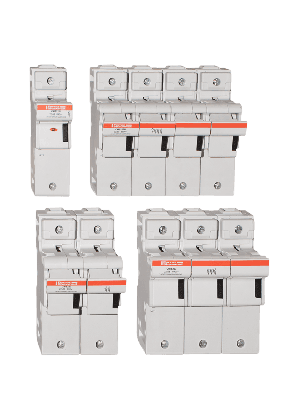 Mersen L331095 L331095 Mersen - Fuse Holder Modulostar® Size 22x58 IEC 690VAC 690VDC 3-Pole IP20 With Visual Indicator Mersen L331095 L331095 Mersen - Fuse Holder Modulostar® Size 22x58 IEC 690VAC 690VDC 3-Pole IP20 With Visual Indicator