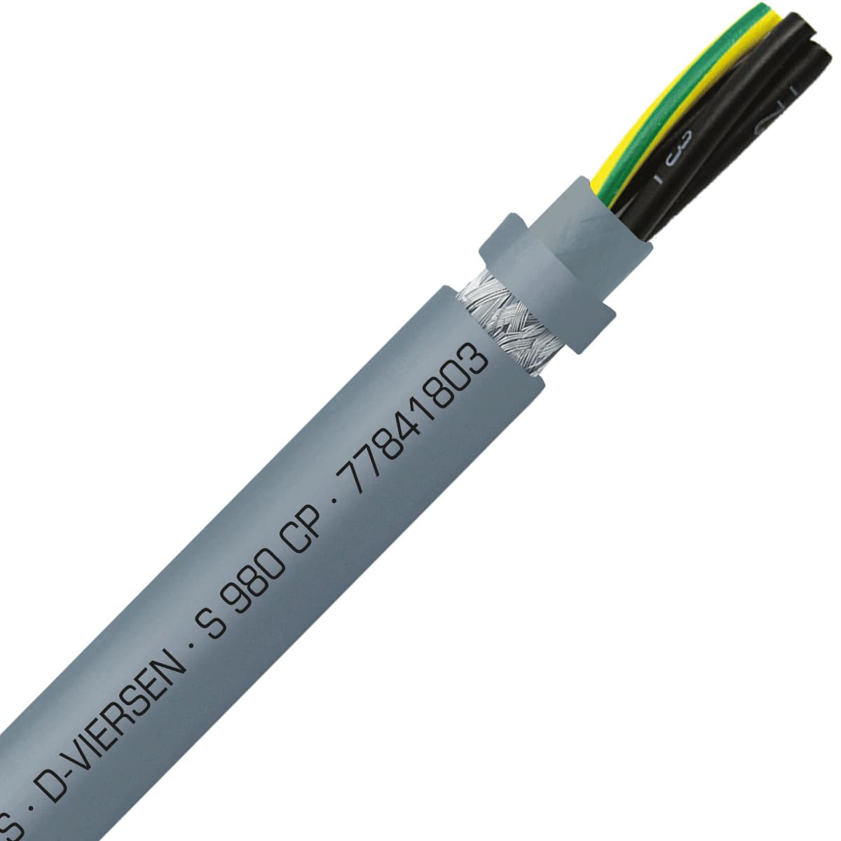 SAB 77841803 S 980 CP - 18 AWG/3c, shielded halogen-free heavy duty continuous flex PUR control cable, UL, CSA, CE, RoHS SAB 77841803 S 980 CP - 18 AWG/3c, shielded halogen-free heavy duty continuous flex PUR control cable, UL, CSA, CE, RoHS