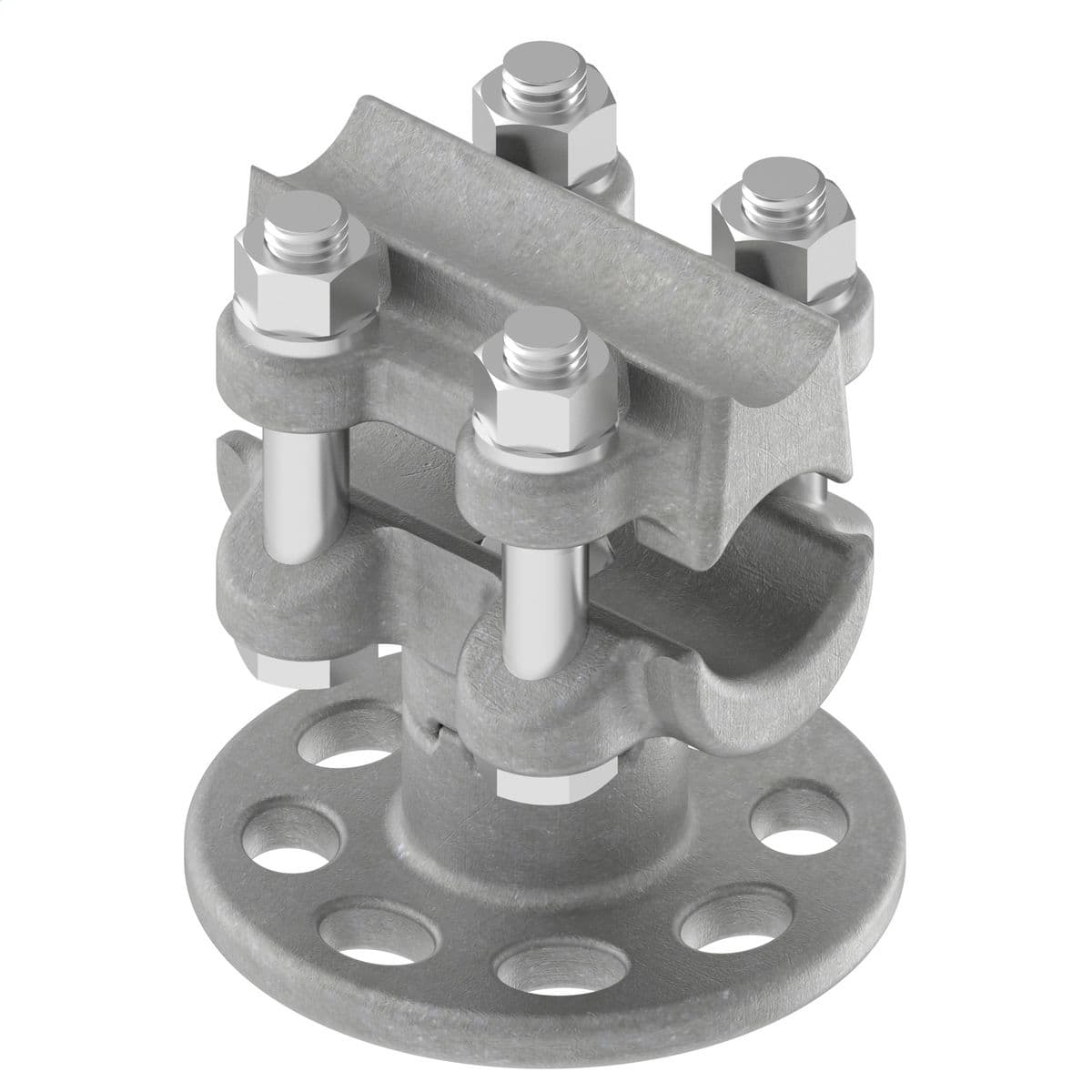 Hubbell ACS165 Bus Support, Aluminum Bolted, 1.289-1.632 Cable to Insulator, 5 in BC Hubbell ACS165 Bus Support, Aluminum Bolted, 1.289-1.632 Cable to Insulator, 5 in BC