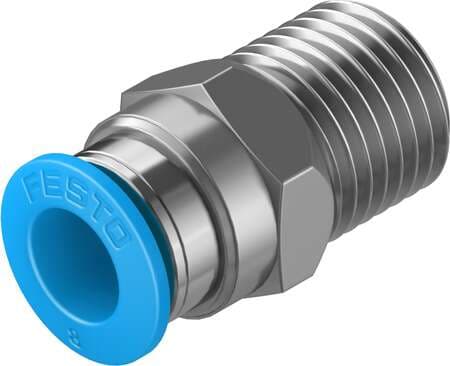 Festo 153005 push-in fitting QS-1/4-8 male thread with external hexagon. Size: Standard, Nominal size: 7 mm, Type of seal on screw-in stud: coating, Assembly position: Any, Container size: 10 Festo 153005 push-in fitting QS-1/4-8 male thread with external hexagon. Size: Standard, Nominal size: 7 mm, Type of seal on screw-in stud: coating, Assembly position: Any, Container size: 10