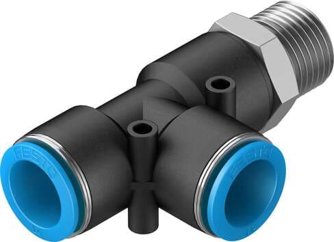 Festo 153127 push-in T-fitting QSTL-1/2-16 360° orientable, male thread with external hexagon. Size: Standard, Nominal size: 13 mm, Type of seal on screw-in stud: coating, Assembly position: Any, Container size: 1 Festo 153127 push-in T-fitting QSTL-1/2-16 360° orientable, male thread with external hexagon. Size: Standard, Nominal size: 13 mm, Type of seal on screw-in stud: coating, Assembly position: Any, Container size: 1