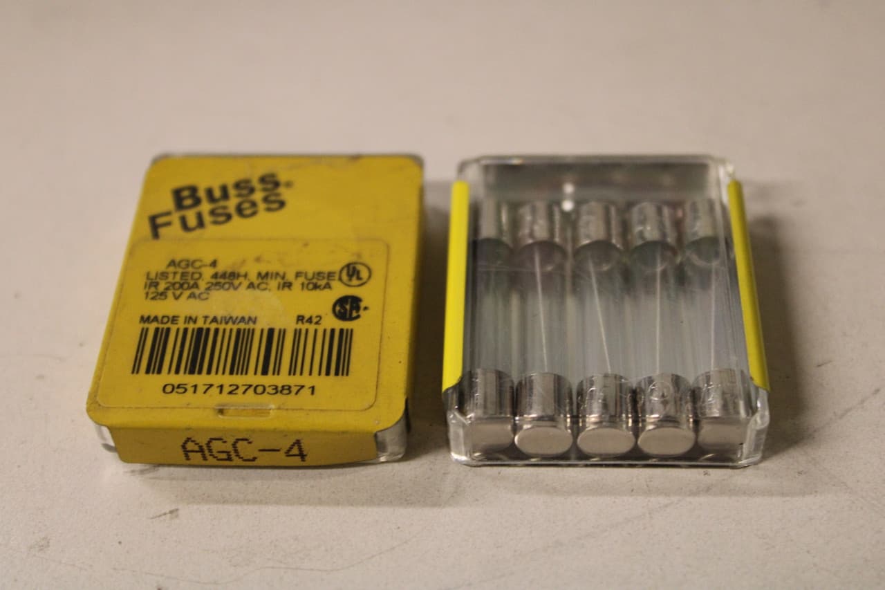 Eaton AGC-4 Eaton AGC-4 Fuses 5BOX Eaton AGC-4 Eaton AGC-4 Fuses 5BOX