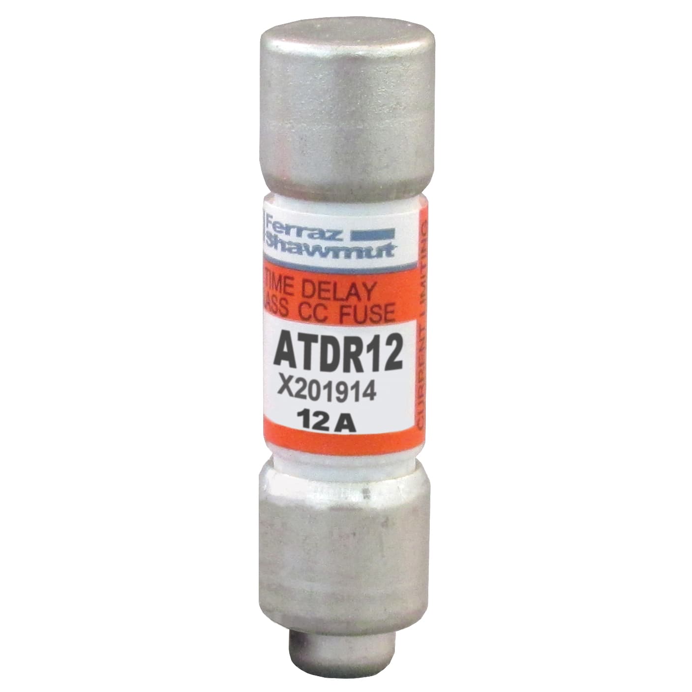 Mersen ATDR12 ATDR12 Mersen - Fuse ATDR - Class CC - Time-Delay 600VAC 300VDC 12A Ferrule Amp-Trap 2000® Mersen ATDR12 ATDR12 Mersen - Fuse ATDR - Class CC - Time-Delay 600VAC 300VDC 12A Ferrule Amp-Trap 2000®