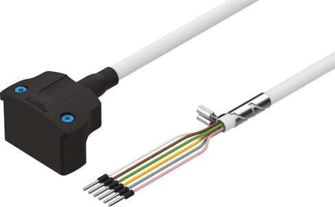 Festo 1450945 motor cable NEBM-S1W15-E-5-Q7-LE6 Suitable for servo motor EMMS-ST-... Cable identification: Without inscription label holder, Electrical connection 1, function: Field device side, Electrical connection 1, design: Angular, Electrical connection 1, connect Festo 1450945 motor cable NEBM-S1W15-E-5-Q7-LE6 Suitable for servo motor EMMS-ST-... Cable identification: Without inscription label holder, Electrical connection 1, function: Field device side, Electrical connection 1, design: Angular, Electrical connection 1, connect