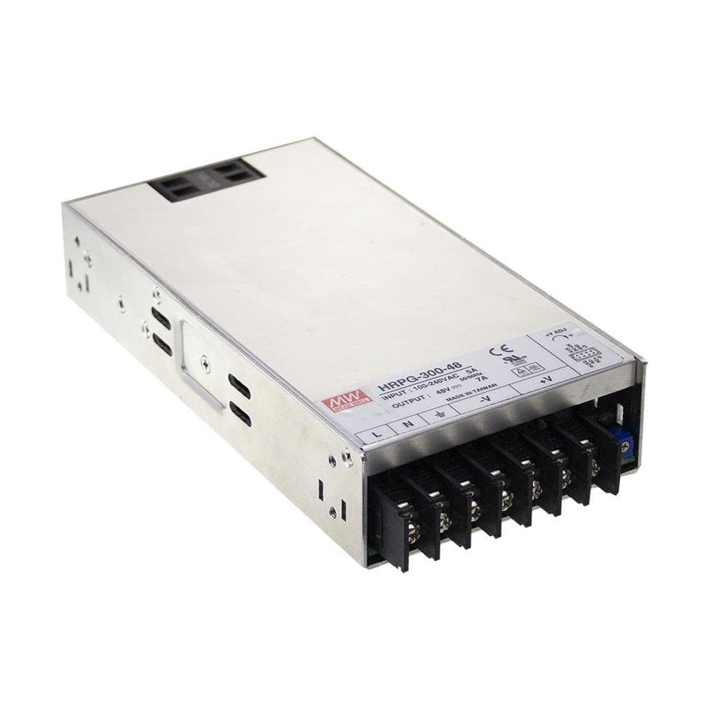 MEAN WELL HRP-300-24 AC-DC Single output enclosed power supply; Output 24Vdc at 14A; 1U low profile; fan cooling MEAN WELL HRP-300-24 AC-DC Single output enclosed power supply; Output 24Vdc at 14A; 1U low profile; fan cooling