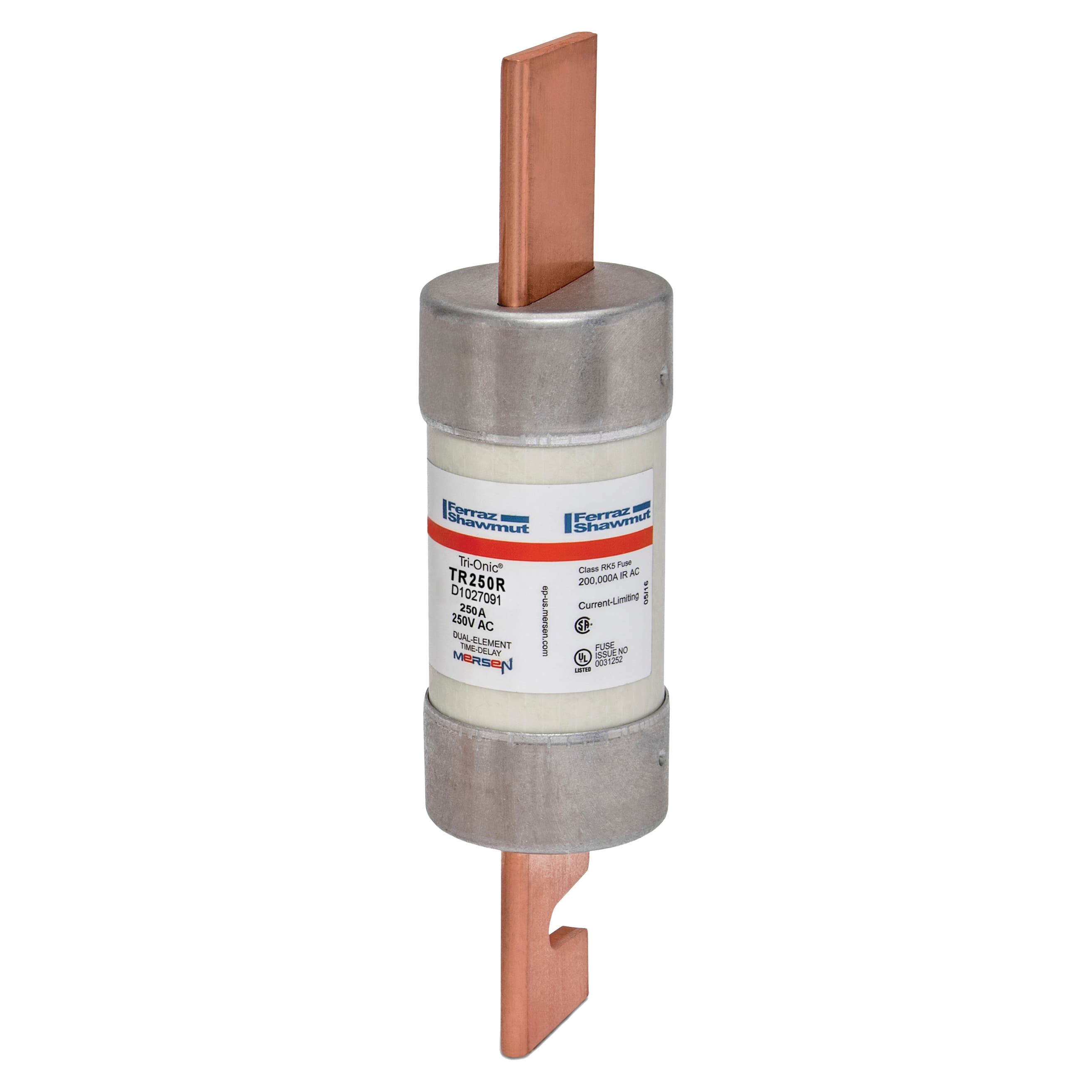 Mersen TR250R TR250R Mersen - Fuse TR-R - Class RK5 - Time-Delay 250VAC 250VDC 250A Blade Tri-Onic® Mersen TR250R TR250R Mersen - Fuse TR-R - Class RK5 - Time-Delay 250VAC 250VDC 250A Blade Tri-Onic®