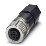 Phoenix Contact 1424652 Connector, Universal, 5-position, unshielded, Socket straight M12, Coding: A, Push-in connection, knurl material: Zinc die-cast, nickel-plated, external cable diameter 4 mm ... 8 mm Phoenix Contact 1424652 Connector, Universal, 5-position, unshielded, Socket straight M12, Coding: A, Push-in connection, knurl material: Zinc die-cast, nickel-plated, external cable diameter 4 mm ... 8 mm