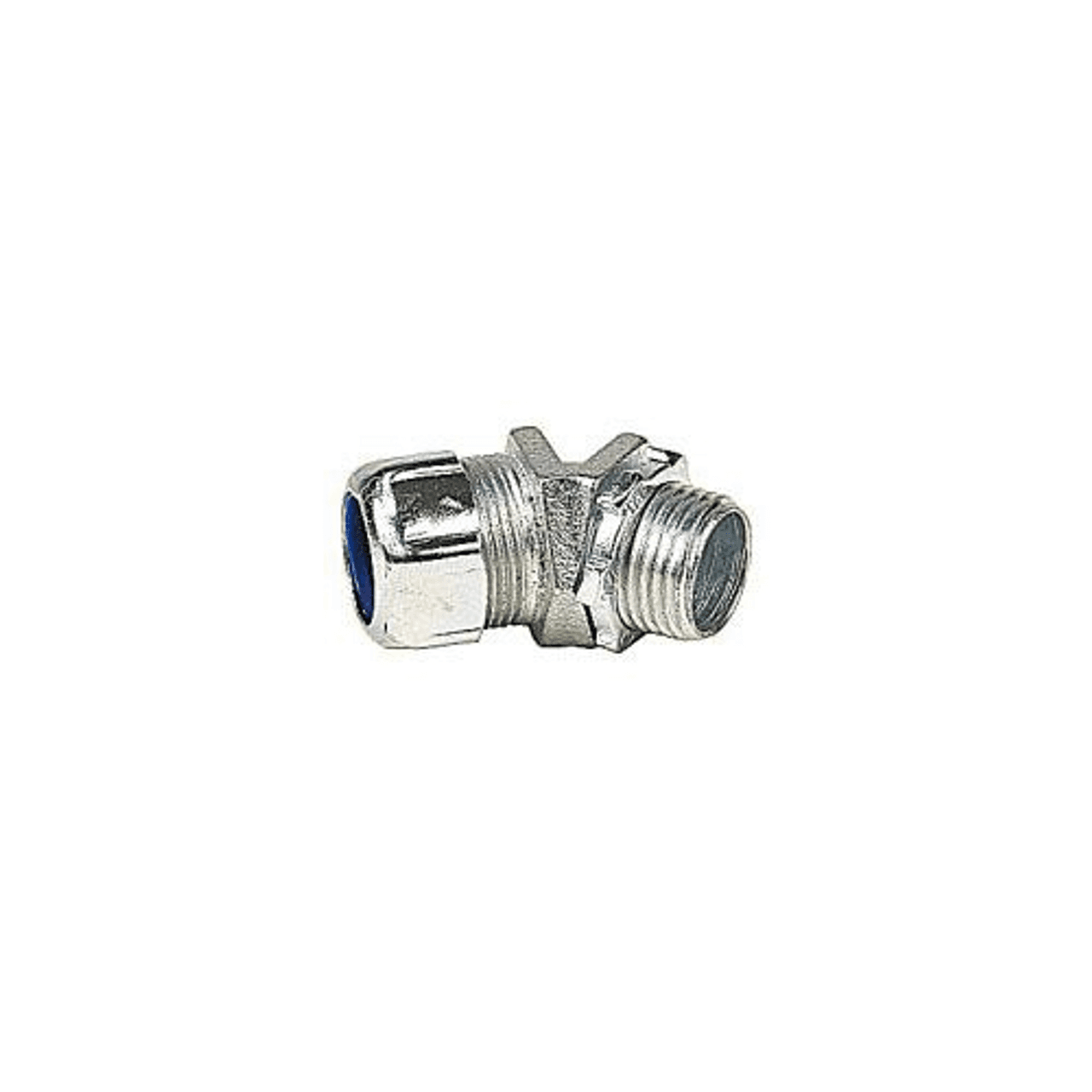 Thomas & Betts 5244 1", Zinc Chromate, Malleable Iron, Non-Insulated Throat, 45D, Threaded, Liquid Tight Conduit Connector (25 per Pack) Thomas & Betts 5244 1", Zinc Chromate, Malleable Iron, Non-Insulated Throat, 45D, Threaded, Liquid Tight Conduit Connector (25 per Pack)