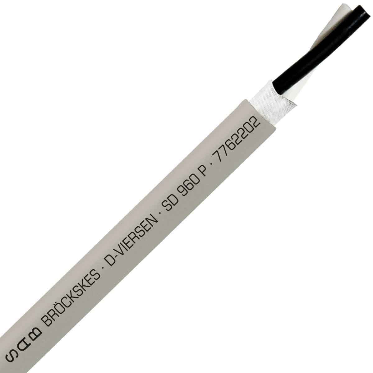 SAB 7762202 SD 960 P - 22 AWG/2c, tear & oil resistant continuous flex PUR data cable, UL, CSA, CE, RoHS SAB 7762202 SD 960 P - 22 AWG/2c, tear & oil resistant continuous flex PUR data cable, UL, CSA, CE, RoHS