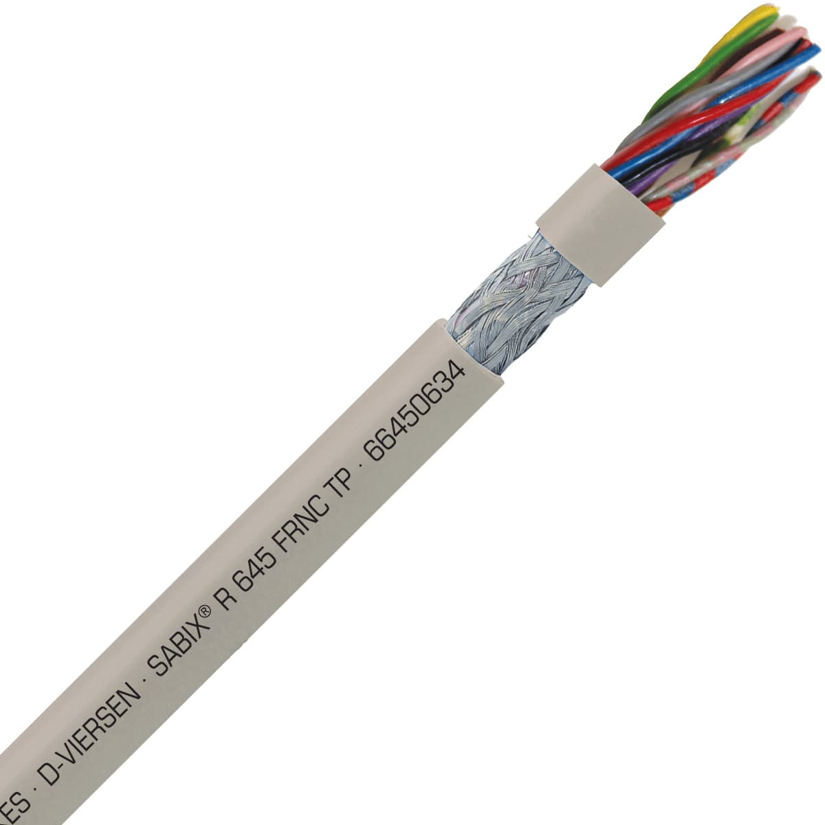 SAB 66450634 SABIX R 645 FRNC TP - 22 AWG/6pr, paired shielded halogen-free flame retardant rail data cable, CE, RoHS SAB 66450634 SABIX R 645 FRNC TP - 22 AWG/6pr, paired shielded halogen-free flame retardant rail data cable, CE, RoHS