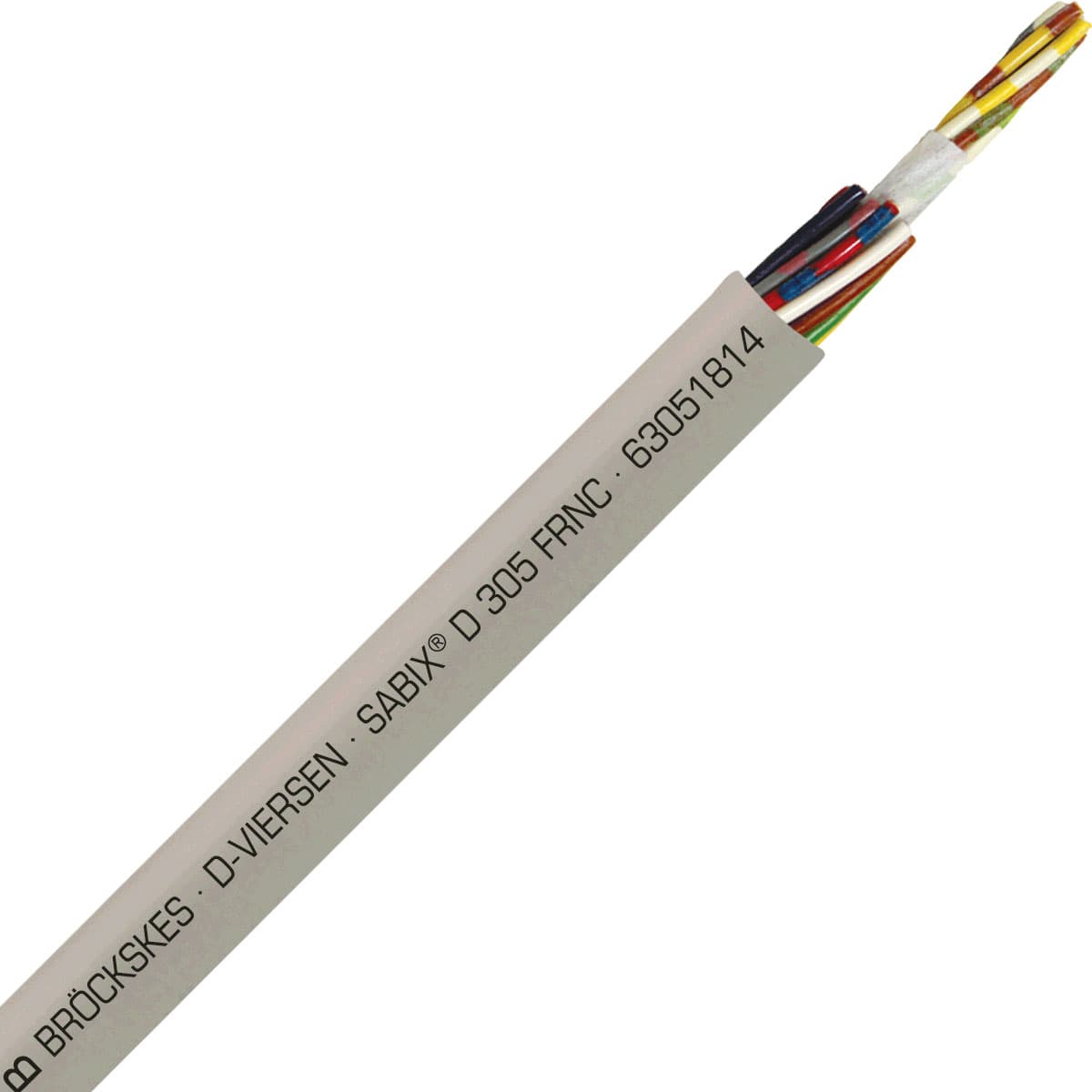 SAB 63051814 SABIX D 305 FRNC - 26 AWG/18c, halogen-free flame retardant flexible SABIX data cable, CE, RoHS SAB 63051814 SABIX D 305 FRNC - 26 AWG/18c, halogen-free flame retardant flexible SABIX data cable, CE, RoHS