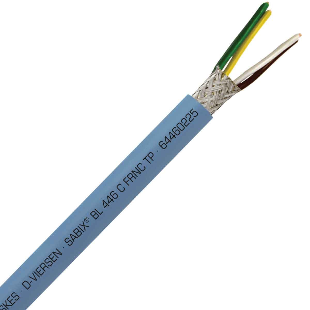 SAB 64460225 SABIX BL 446 C FRNC TP - 24 AWG/2pr, shielded halogen-free flame retardant paired flexible data cable for shipboard, DNV-GL, CE, RoHS SAB 64460225 SABIX BL 446 C FRNC TP - 24 AWG/2pr, shielded halogen-free flame retardant paired flexible data cable for shipboard, DNV-GL, CE, RoHS
