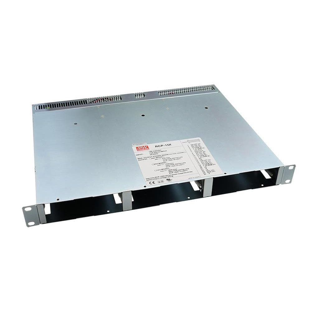 MEAN WELL RCP-1UI AC-DC 19 inch rack for 3 units of RCP-1000 with IEC320-C14 input socket; Hot swap MEAN WELL RCP-1UI AC-DC 19 inch rack for 3 units of RCP-1000 with IEC320-C14 input socket; Hot swap
