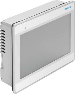 Festo 574411 Operator unit CDPX-X-A-W-7 7" operator unit, wide touchscreen. Depth: 47 mm, Height: 147 mm, Length: 187 mm, Max. front panel thickness: 4 mm, Real-time clock: Yes Festo 574411 Operator unit CDPX-X-A-W-7 7" operator unit, wide touchscreen. Depth: 47 mm, Height: 147 mm, Length: 187 mm, Max. front panel thickness: 4 mm, Real-time clock: Yes