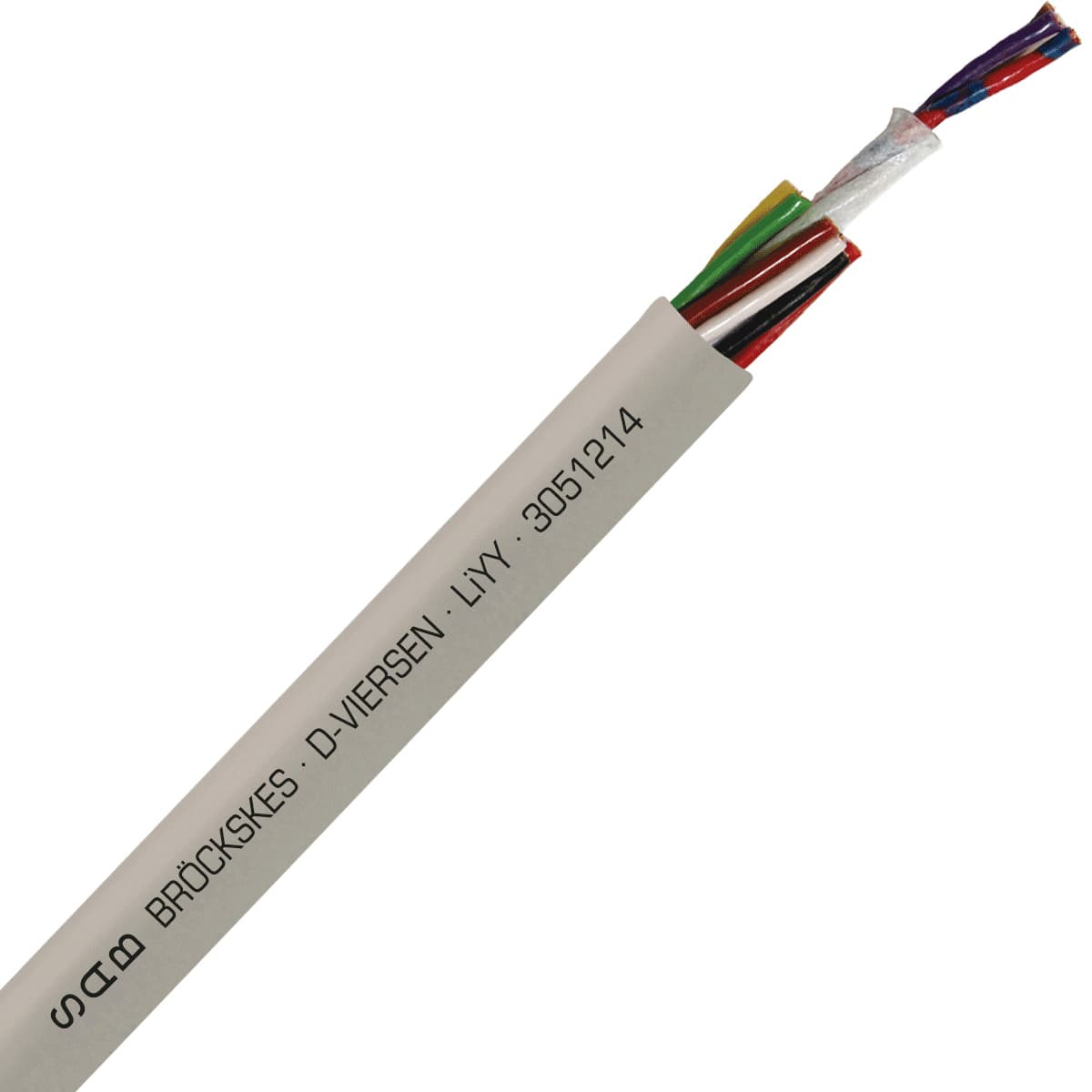 SAB 3051214 LiYY - 26 AWG/12c, multi-conductor signal and control PVC cable with DIN color code SAB 3051214 LiYY - 26 AWG/12c, multi-conductor signal and control PVC cable with DIN color code
