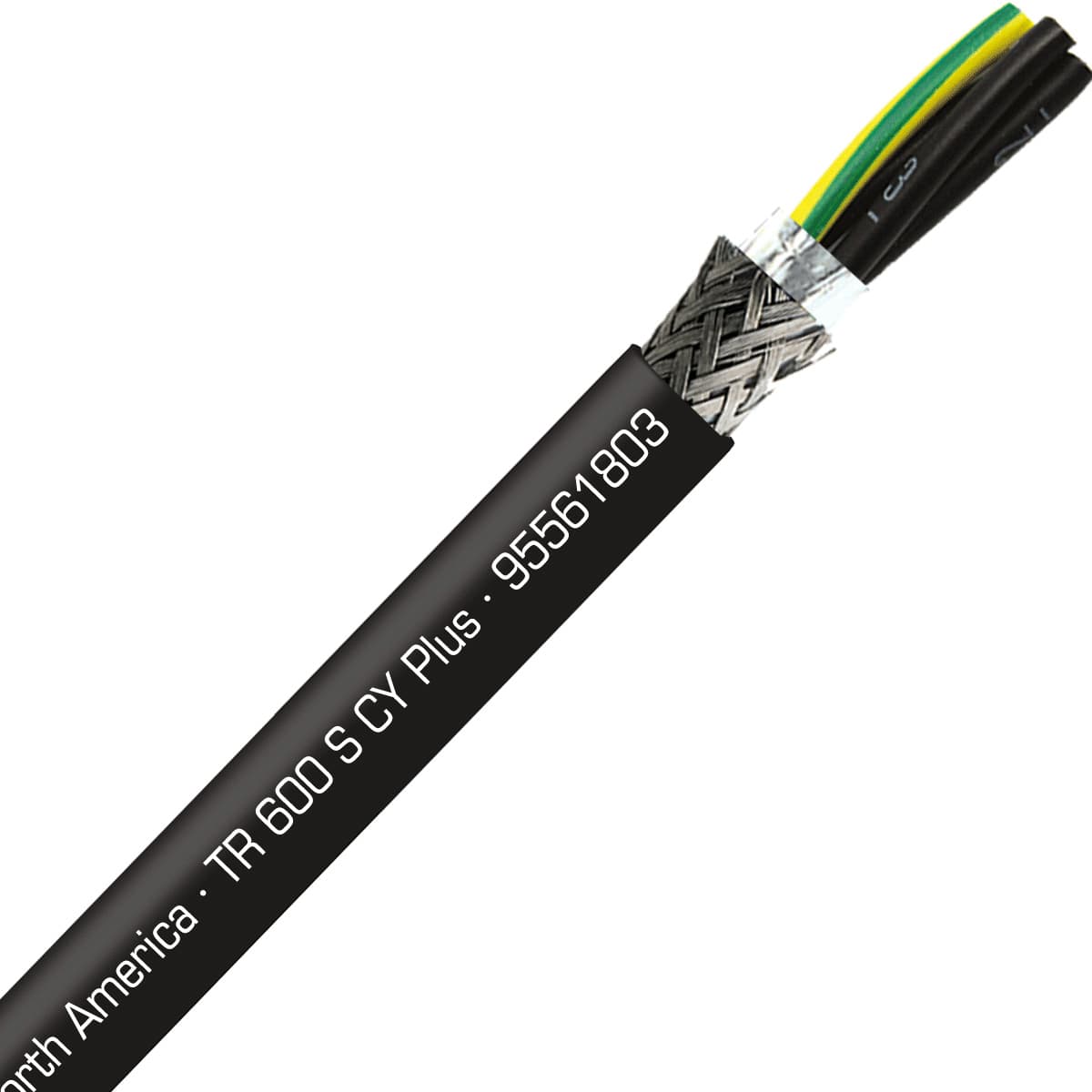 SAB 95561803 TR 600 CY Plus - 18 AWG/3c, shielded UV and oil resistant flexible exposed run tray cable with reduced O.D., UL, CSA, CE, RoHS SAB 95561803 TR 600 CY Plus - 18 AWG/3c, shielded UV and oil resistant flexible exposed run tray cable with reduced O.D., UL, CSA, CE, RoHS