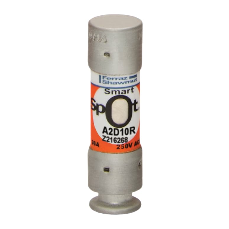 Mersen A2D10R A2D10R Mersen - Fuse A2D-R - Class RK1 - Time-Delay 250VAC 250VDC 10A Ferrule SmartSpot® Amp-Trap 2000® Mersen A2D10R A2D10R Mersen - Fuse A2D-R - Class RK1 - Time-Delay 250VAC 250VDC 10A Ferrule SmartSpot® Amp-Trap 2000®