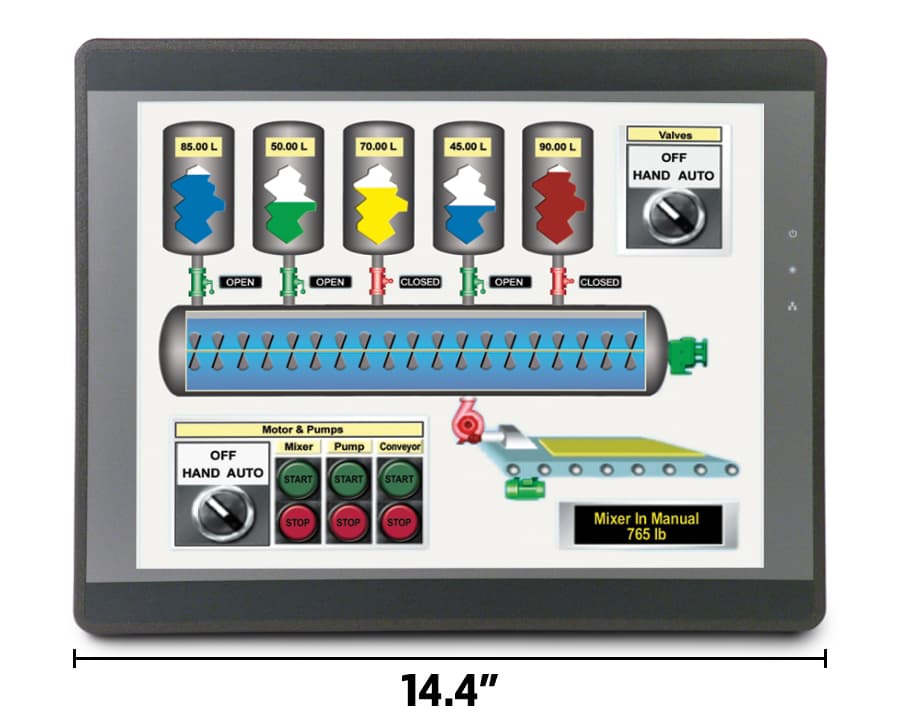 Maple Systems HMI5150P 15.0" Advanced HMI, 1 Ethernet Port, 2 USB Ports, 2 Serial Ports, CANBus, Dark Grey, Aluminum Enclosure Maple Systems HMI5150P 15.0" Advanced HMI, 1 Ethernet Port, 2 USB Ports, 2 Serial Ports, CANBus, Dark Grey, Aluminum Enclosure