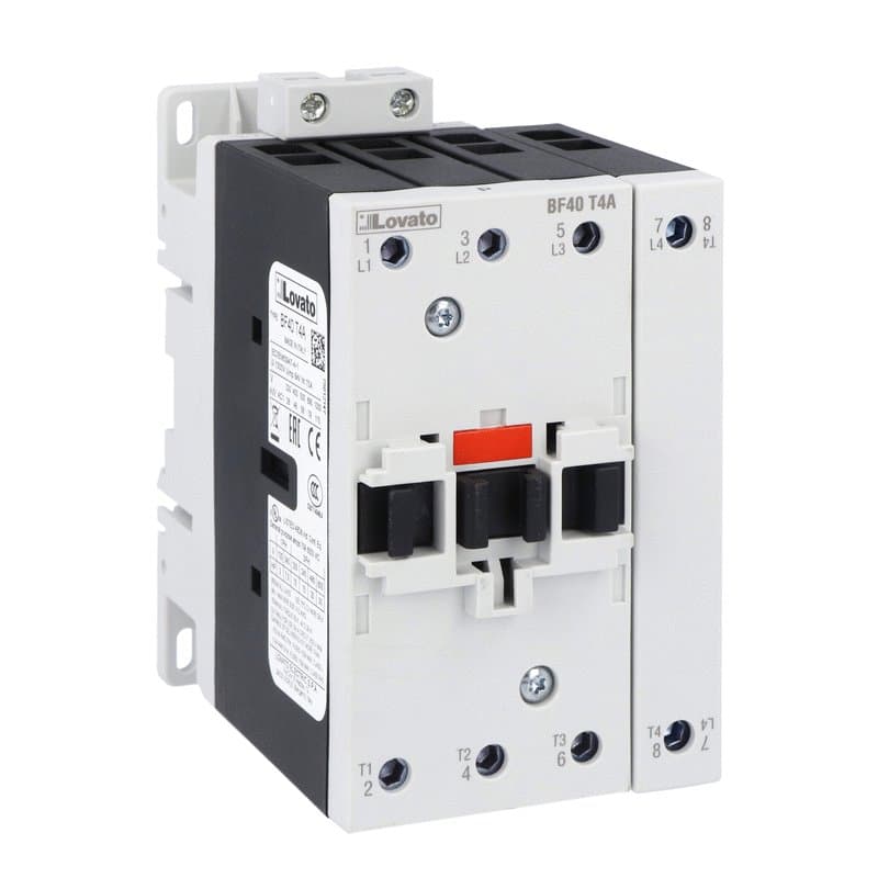Lovato Electric BF40T4A110 BF40T4A110 Lovato - Four-pole contactor, IEC operating current Ith (AC1) = 70A, AC coil 50/60Hz, 110VAC Lovato Electric BF40T4A110 BF40T4A110 Lovato - Four-pole contactor, IEC operating current Ith (AC1) = 70A, AC coil 50/60Hz, 110VAC