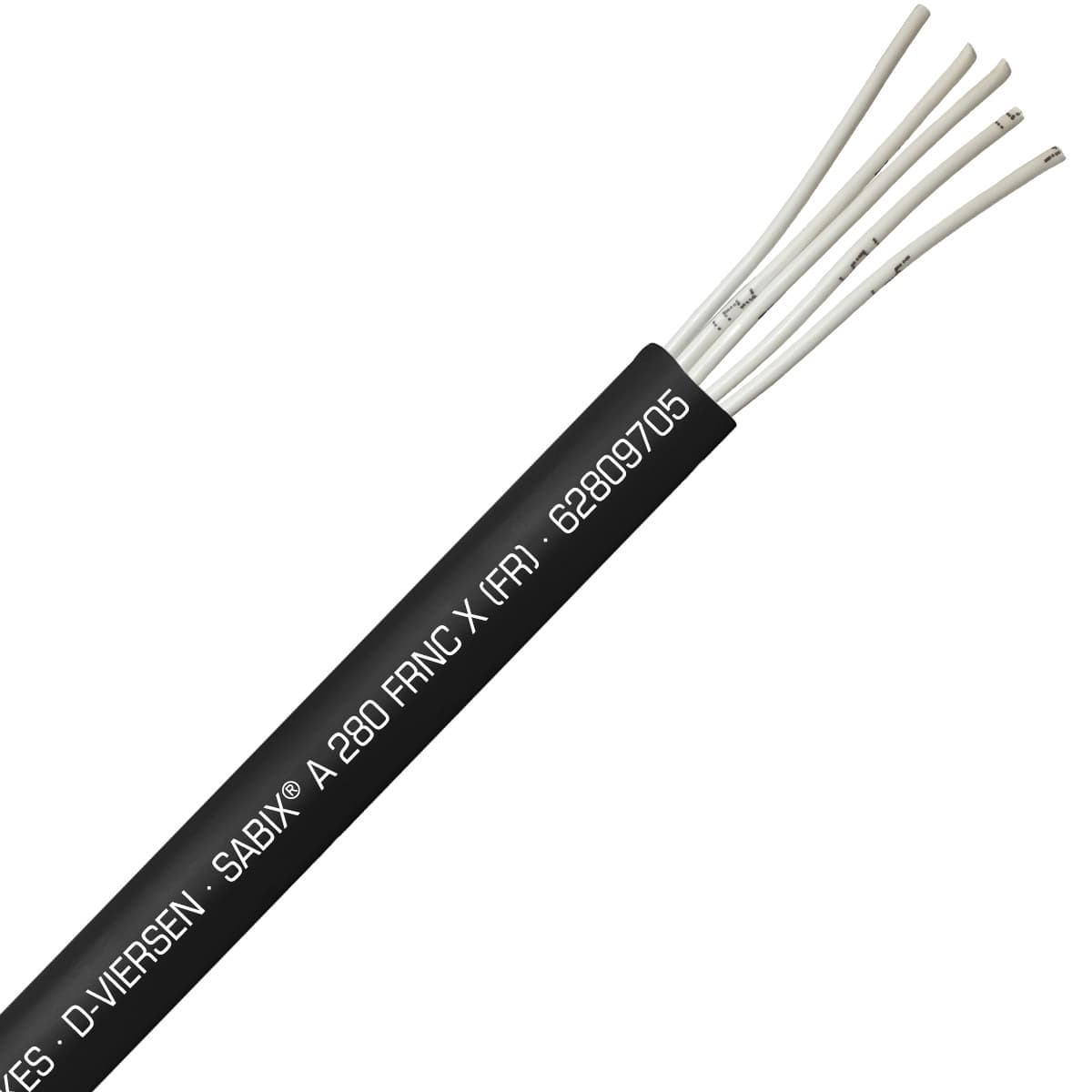 SAB 62809705 SABIX A 280 FRNC X (FR) -18 AWG/5c, halogen-free fire resistant control cable, CE, RoHS SAB 62809705 SABIX A 280 FRNC X (FR) -18 AWG/5c, halogen-free fire resistant control cable, CE, RoHS