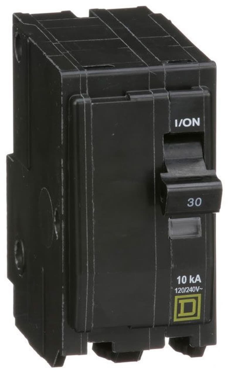 Schneider Electric QO230 Square D by Schneider Electric QO230 is a Miniature Circuit Breaker (MCB) designed for plug-in mounting. It features a rated current of 30A and accommodates a plug-in connection type. This MCB is compatible with a voltage rating of 120V to 240V AC and 48Vdc, supporting a cross-section of 14-8AWG for 1 aluminum or copper cable. It is a 2 Pole circuit breaker with a short circuit breaking rating of 10kA at 240Vac and 5kA at 48Vdc. The terminals are of the press plate type. Schneider Electric QO230 Square D by Schneider Electric QO230 is a Miniature Circuit Breaker (MCB) designed for plug-in mounting. It features a rated current of 30A and accommodates a plug-in connection type. This MCB is compatible with a voltage rating of 120V to 240V AC and 48Vdc, supporting a cross-section of 14-8AWG for 1 aluminum or copper cable. It is a 2 Pole circuit breaker with a short circuit breaking rating of 10kA at 240Vac and 5kA at 48Vdc. The terminals are of the press plate type.