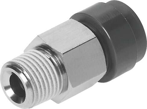Festo 160505 push-in fitting QS-V0-1/4-12 male thread with external hexagon. Size: Standard, Nominal size: 8,5 mm, Material fire test: (* UL94 V-0 (housing), * UL94 V-0 (releasing ring)), Type of seal on screw-in stud: coating, Design structure: Push/pull principle Festo 160505 push-in fitting QS-V0-1/4-12 male thread with external hexagon. Size: Standard, Nominal size: 8,5 mm, Material fire test: (* UL94 V-0 (housing), * UL94 V-0 (releasing ring)), Type of seal on screw-in stud: coating, Design structure: Push/pull principle