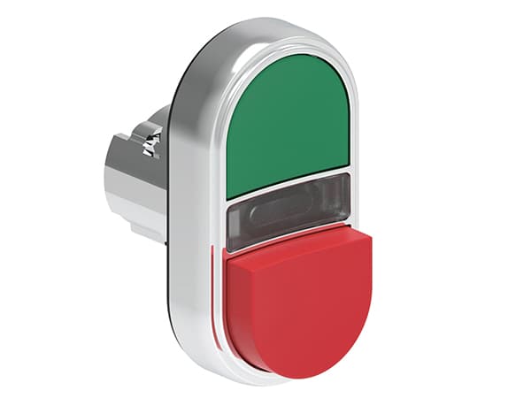 Lovato Electric LPSBL7213 LPSBL7213 Lovato - Double-touch actuator, spring return, white indicator dia: 22mm Platinum series metal, 1 extended and 1 flush pushbuttons. Both spring return, Green - Red Lovato Electric LPSBL7213 LPSBL7213 Lovato - Double-touch actuator, spring return, white indicator dia: 22mm Platinum series metal, 1 extended and 1 flush pushbuttons. Both spring return, Green - Red