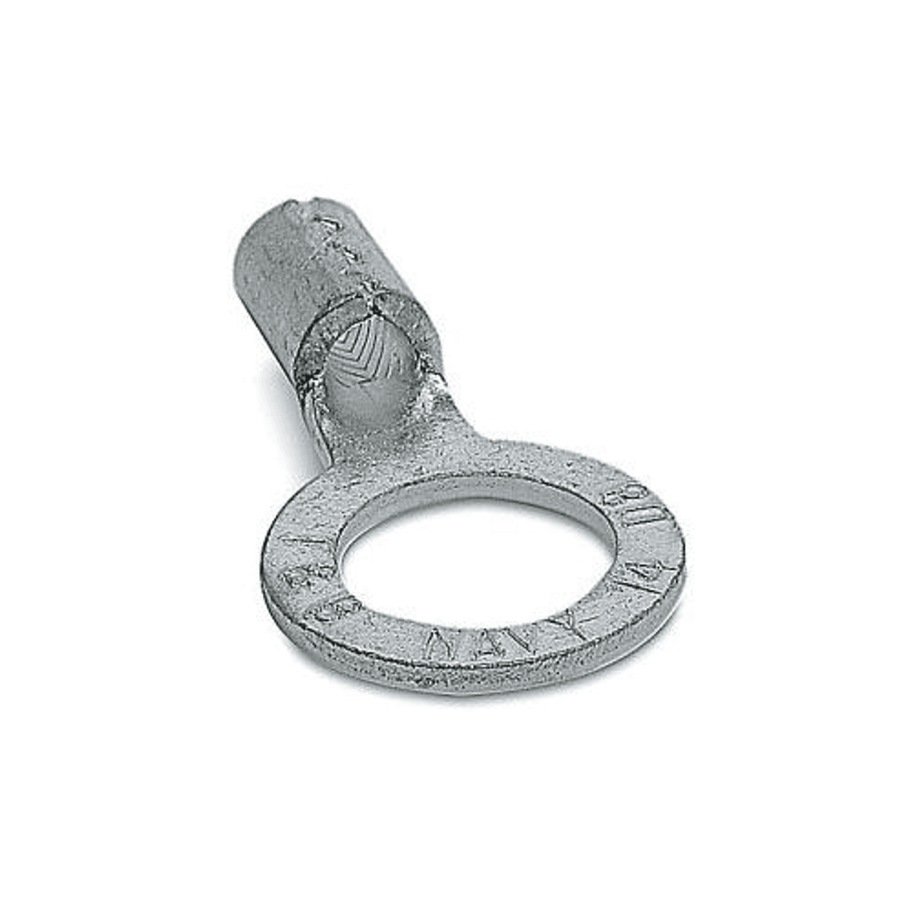 Thomas & Betts D8-516 8 AWG, 5/16" Stud, 600 V, Metallic, Electrolytic Tin Plated Copper, Non-Insulated, Serrated Barrel, Brazed Seam, Large, Electrical Thomas & Betts D8-516 8 AWG, 5/16" Stud, 600 V, Metallic, Electrolytic Tin Plated Copper, Non-Insulated, Serrated Barrel, Brazed Seam, Large, Electrical