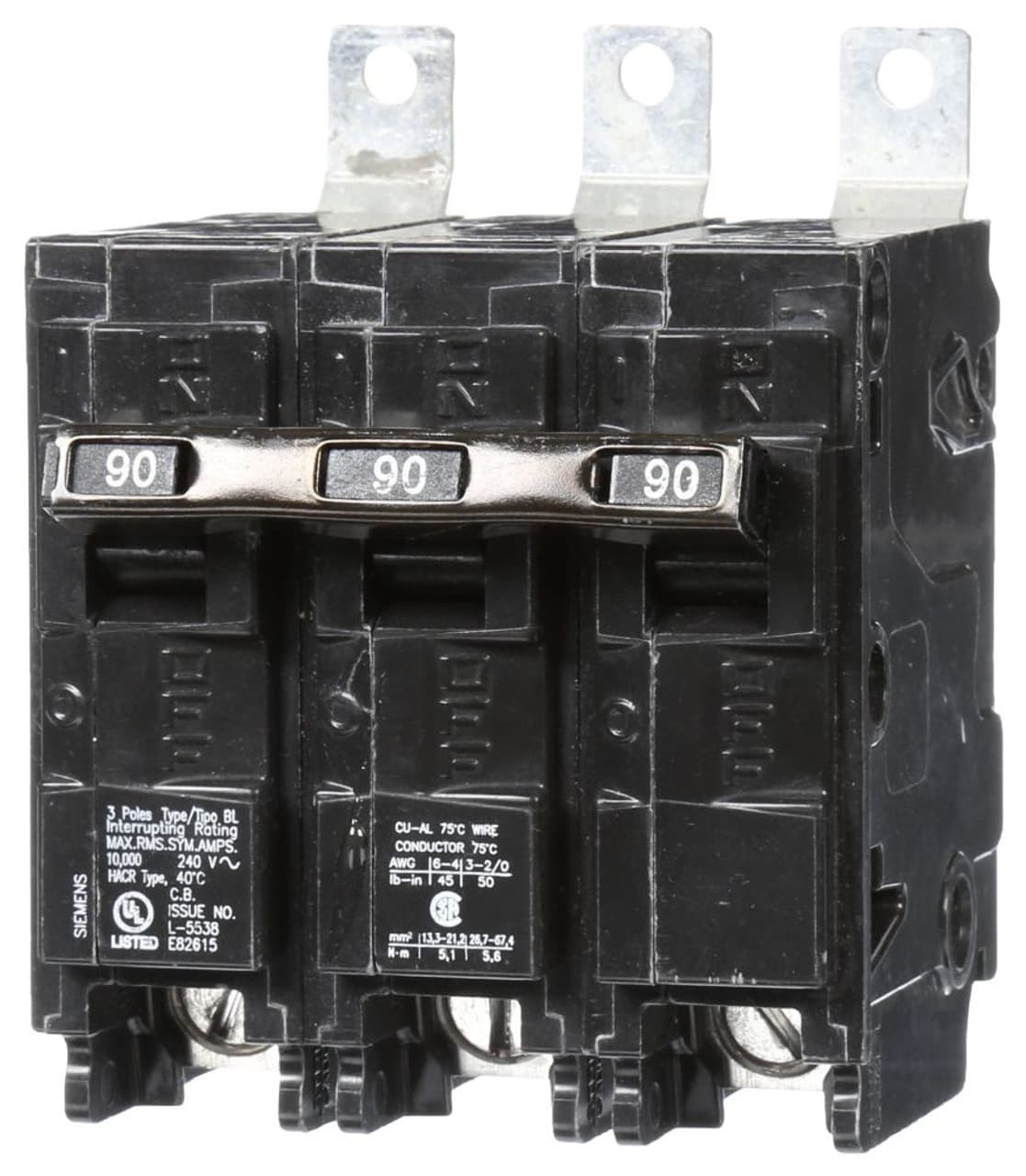 Siemens B390 Siemens B390 Miniature Circuit Breakers (MCBs) 3P 90A Siemens B390 Siemens B390 Miniature Circuit Breakers (MCBs) 3P 90A