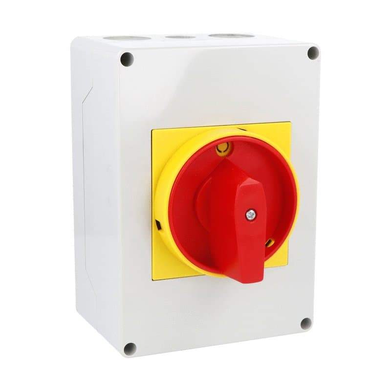Lovato Electric 7GN6392P25 7GN6392P25 Lovato - Enclosed rotary cam switch 7GN series, ON-OFF switch 4 poles 63A in plastic enclosure 125X175mm with red/yellow handle Lovato Electric 7GN6392P25 7GN6392P25 Lovato - Enclosed rotary cam switch 7GN series, ON-OFF switch 4 poles 63A in plastic enclosure 125X175mm with red/yellow handle