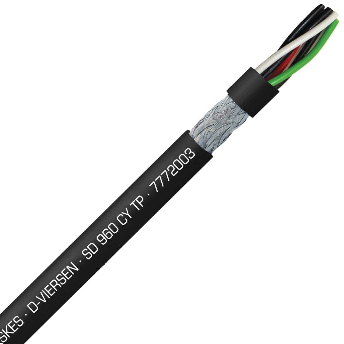 SAB 7772003 S 960 CY TP - 20 AWG/3pr, shielded oil resistant continuous flex PVC paired data cable, UL, CE, RoHS SAB 7772003 S 960 CY TP - 20 AWG/3pr, shielded oil resistant continuous flex PVC paired data cable, UL, CE, RoHS