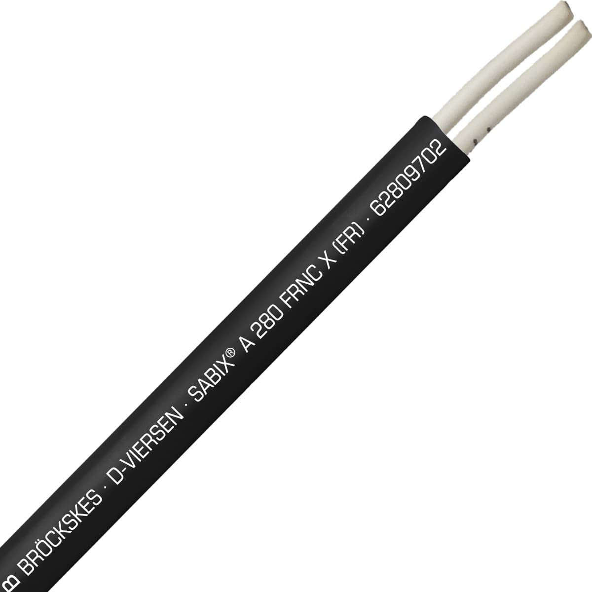 SAB 62809702 SABIX A 280 FRNC X (FR) -18 AWG/2c, halogen-free fire resistant control cable, CE, RoHS SAB 62809702 SABIX A 280 FRNC X (FR) -18 AWG/2c, halogen-free fire resistant control cable, CE, RoHS