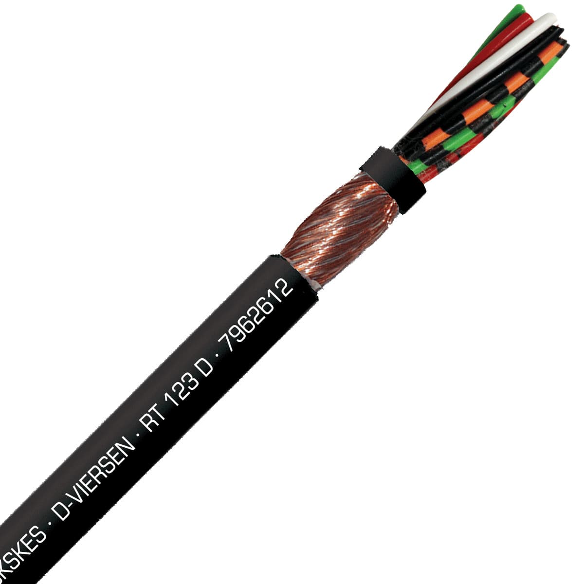 SAB 7962612 RT 123 D - 26 AWG/12c, Spiral shielded PUR rugged and dependable robot/track cable, �450� torsion SAB 7962612 RT 123 D - 26 AWG/12c, Spiral shielded PUR rugged and dependable robot/track cable, �450� torsion