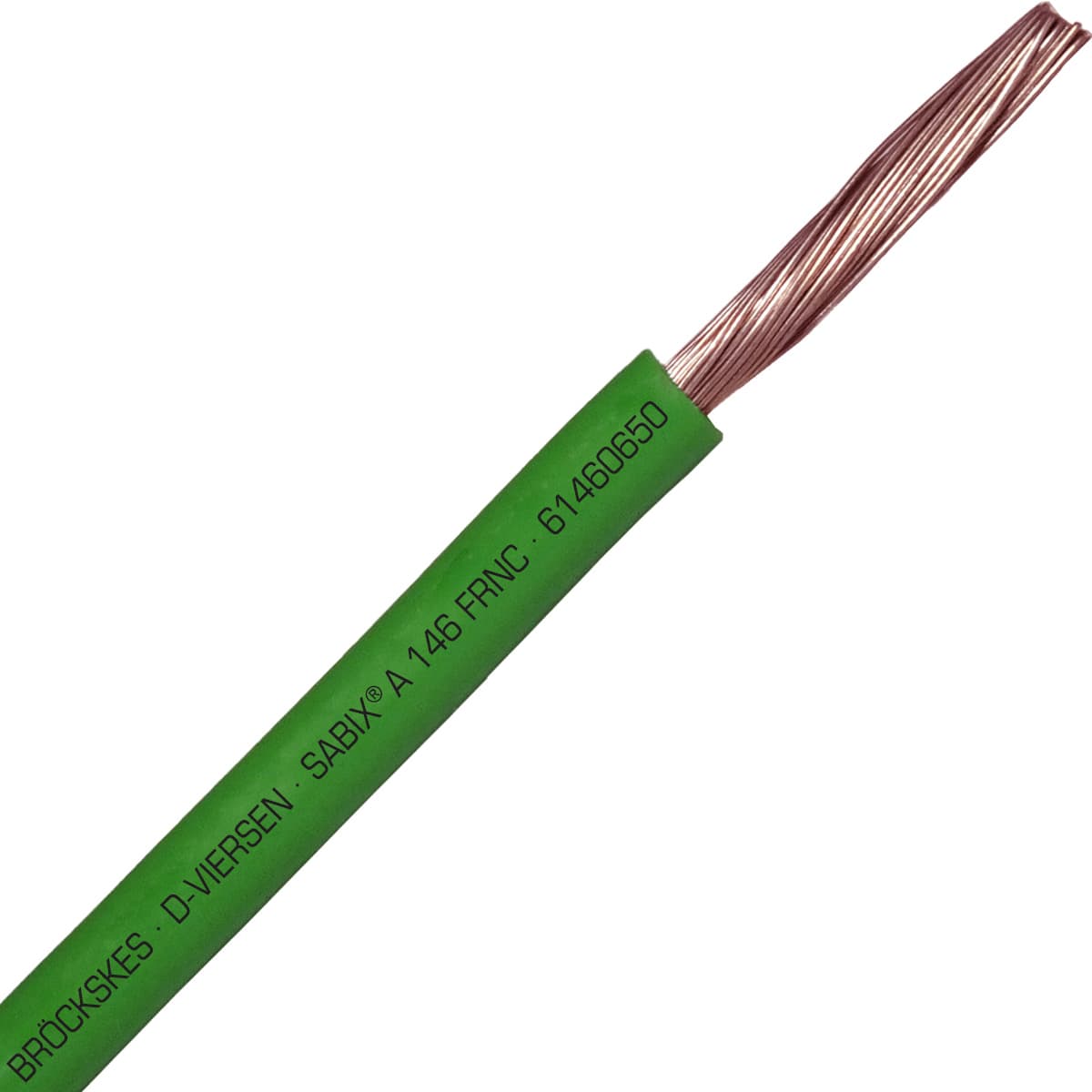 SAB 61460650 SABIX A 146 FRNC - 20 AWG/1c, flame retardant halogen-free 500V green hook-up wire, CE, RoHS SAB 61460650 SABIX A 146 FRNC - 20 AWG/1c, flame retardant halogen-free 500V green hook-up wire, CE, RoHS