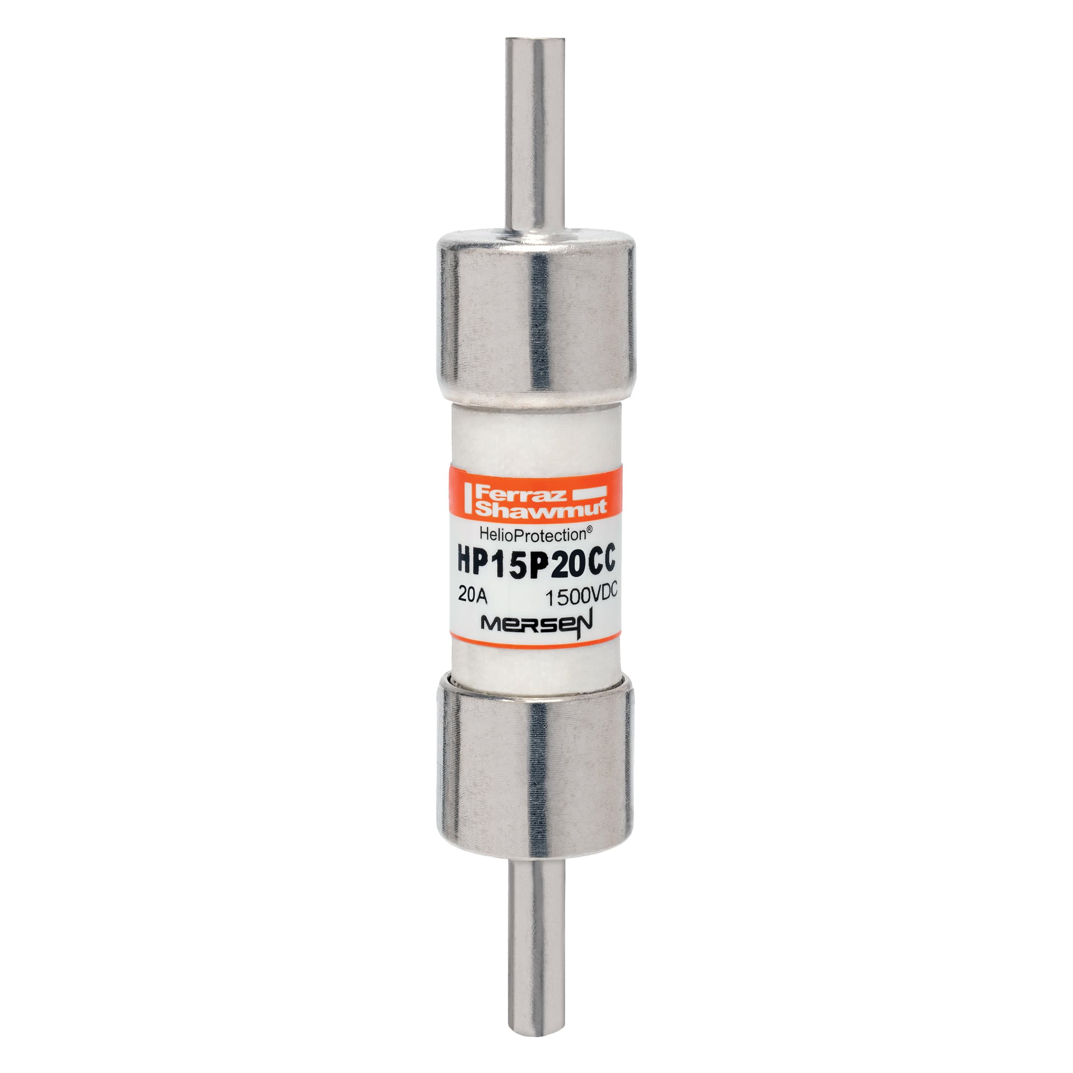 Mersen HP15P20CC HP15P20CC Mersen HelioProtection® Fuse 1500VDC 20A 20x65mm Crimp Cap Mersen HP15P20CC HP15P20CC Mersen HelioProtection® Fuse 1500VDC 20A 20x65mm Crimp Cap