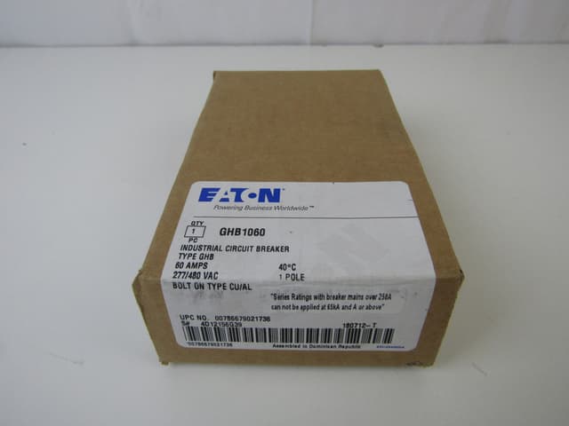 GHB1060 Part Image. Manufactured by Eaton.