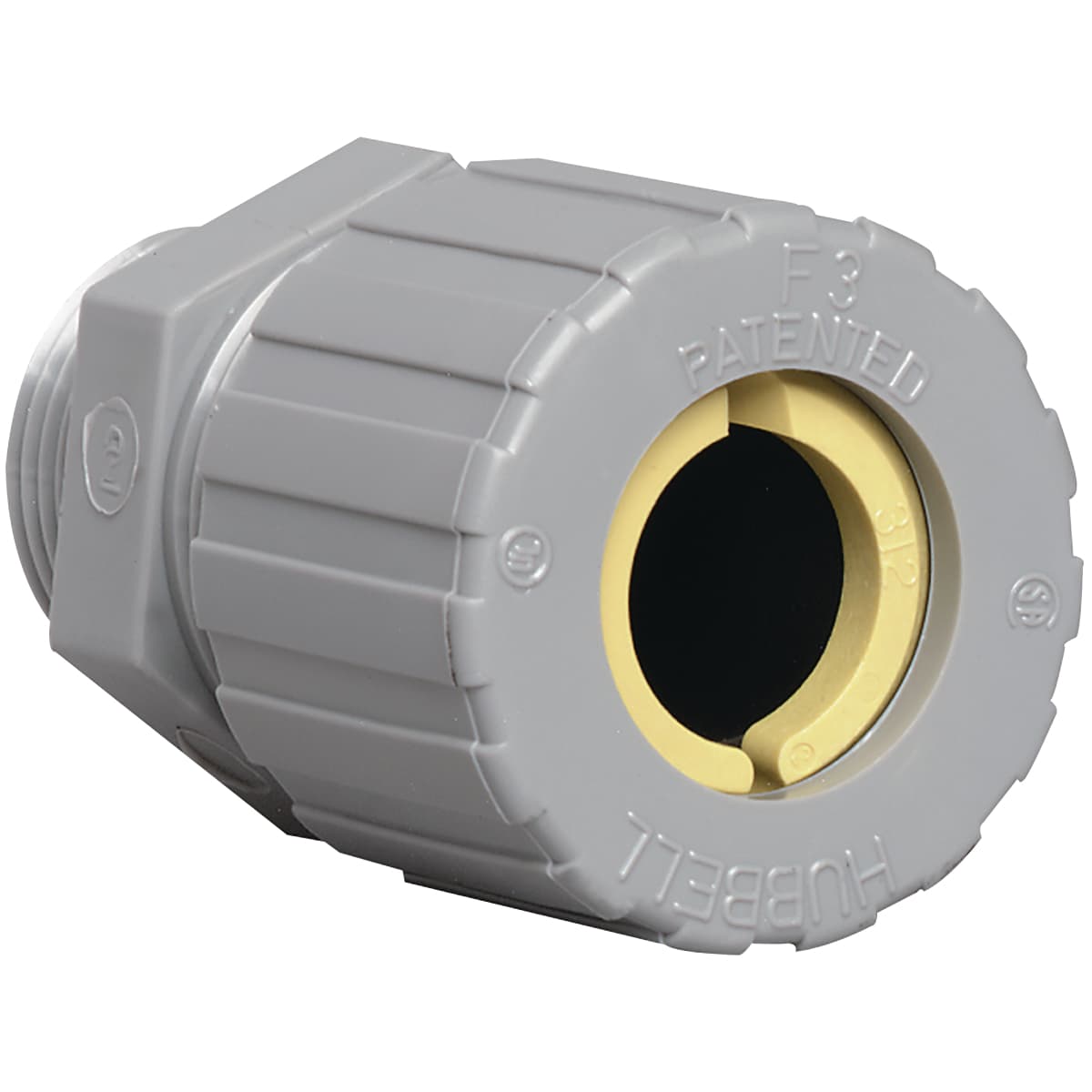 Hubbell ZS208CR 3/4"Nylon Cord Connector, Cord Range .375-.500, Blue ; Nylon retention ring for increased holding power ; Neoprene bushing seals against moisture ; Nylon connectors obtain approximately the same retention values as metal cord connectors ; Nylon retentio Hubbell ZS208CR 3/4"Nylon Cord Connector, Cord Range .375-.500, Blue ; Nylon retention ring for increased holding power ; Neoprene bushing seals against moisture ; Nylon connectors obtain approximately the same retention values as metal cord connectors ; Nylon retentio