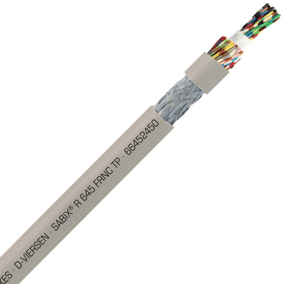 SAB 66452450 SABIX R 645 FRNC TP - 20 AWG/24pr, paired shielded halogen-free flame retardant rail data cable, CE, RoHS SAB 66452450 SABIX R 645 FRNC TP - 20 AWG/24pr, paired shielded halogen-free flame retardant rail data cable, CE, RoHS