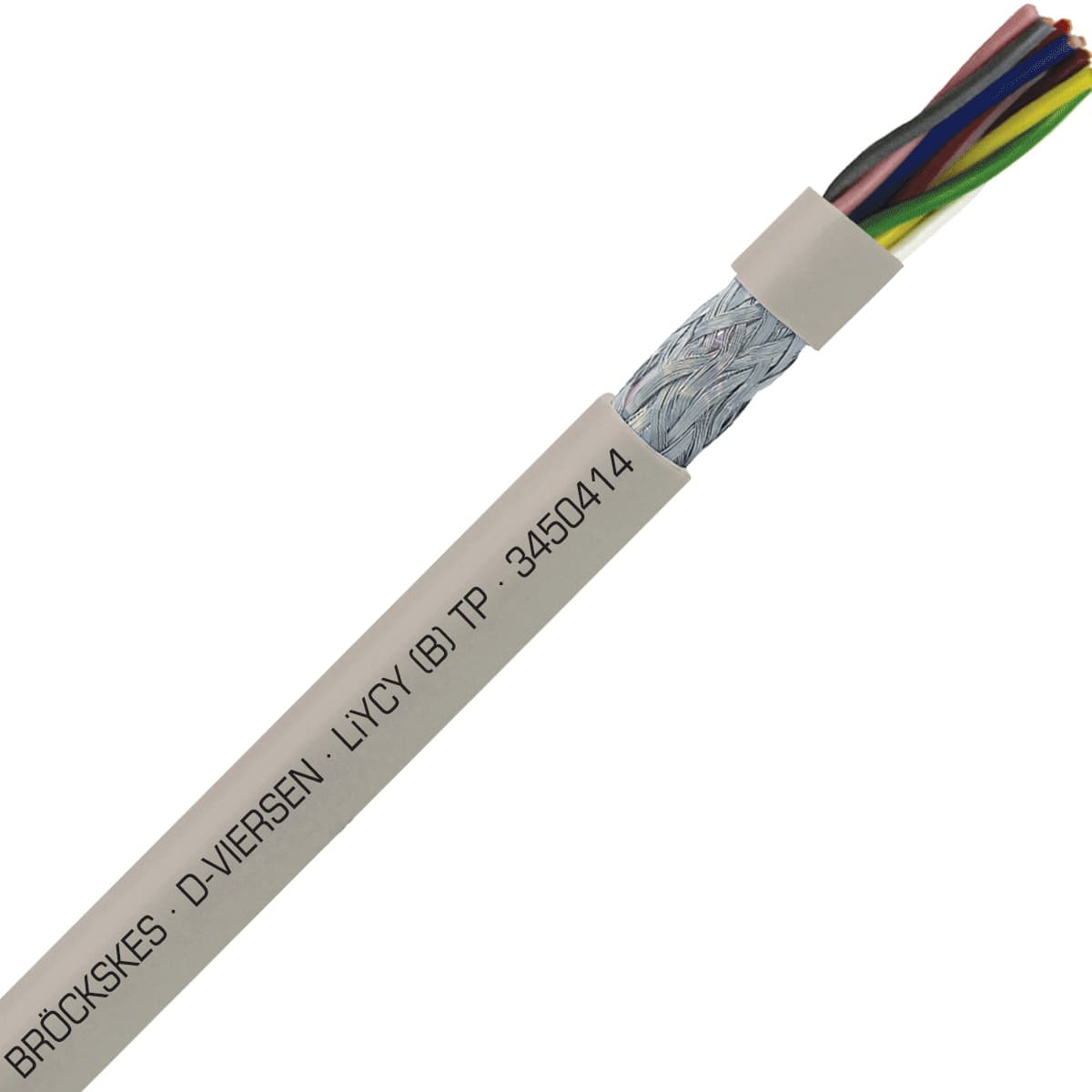 SAB 3450414 LiYCY (B) TP - 26 AWG/4pr, shielded multi-paired signal and control PVC cable with DIN color code SAB 3450414 LiYCY (B) TP - 26 AWG/4pr, shielded multi-paired signal and control PVC cable with DIN color code