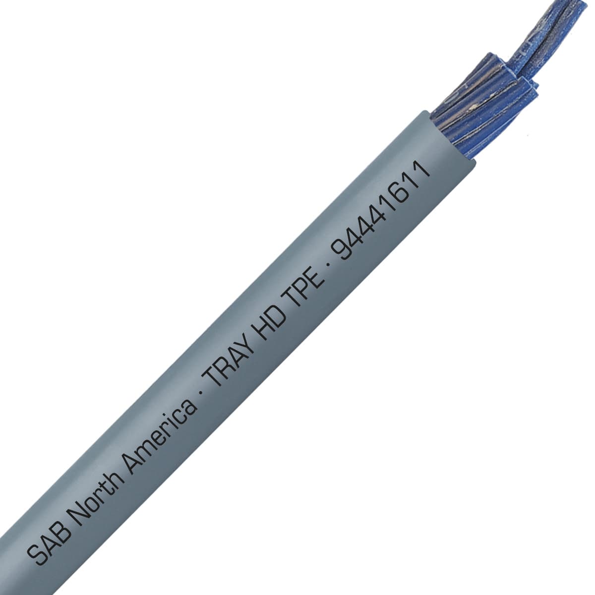 SAB 94441611 TRAY HD TPE - 16 AWG/11c, heavy duty exposed run TPE tray cable with blue conductors, UL, CSA, CE, RoHS SAB 94441611 TRAY HD TPE - 16 AWG/11c, heavy duty exposed run TPE tray cable with blue conductors, UL, CSA, CE, RoHS