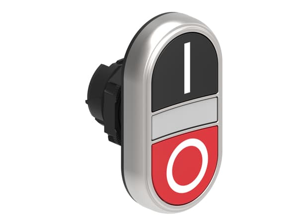 Lovato Electric LPCBL7122 LPCBL7122 Lovato - Double-touch actuator, spring return, white indicator dia: 22mm Platinum series chromed plastic, 2 flush pushbuttons. Both spring return, Black - Red/I - 0 Lovato Electric LPCBL7122 LPCBL7122 Lovato - Double-touch actuator, spring return, white indicator dia: 22mm Platinum series chromed plastic, 2 flush pushbuttons. Both spring return, Black - Red/I - 0