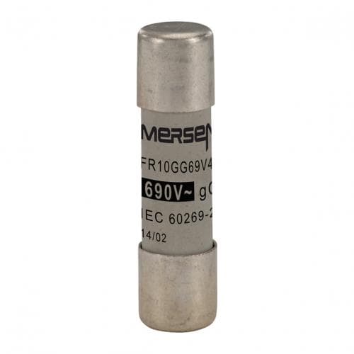 Mersen T302789 Cylindrical fuse-link gG 690VAC 10.3x38, 4A Mersen T302789 Cylindrical fuse-link gG 690VAC 10.3x38, 4A