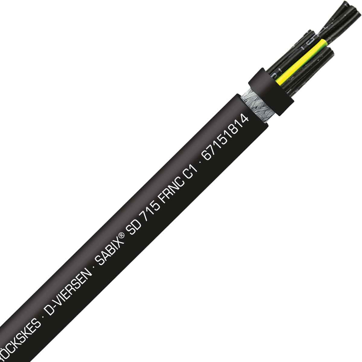 SAB 67151814 SABIX SD 715 C FRNC C1 - 26 AWG/18c, shielded halogen-free flame retardant continuous flex data cable, CE, RoHS SAB 67151814 SABIX SD 715 C FRNC C1 - 26 AWG/18c, shielded halogen-free flame retardant continuous flex data cable, CE, RoHS