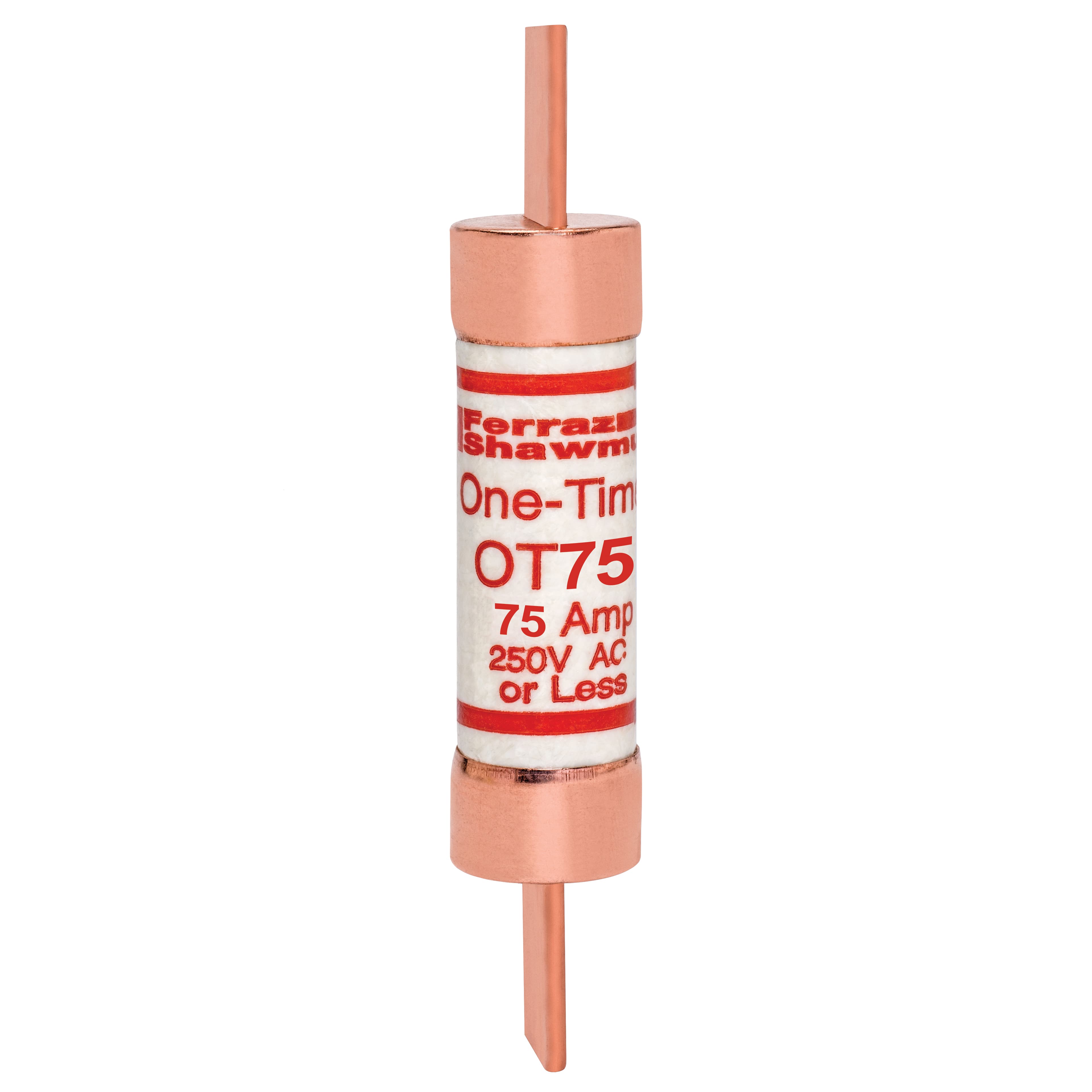 Mersen OT75 OT75 Mersen - Fuse OT - Class K5 - Fast-Acting 250VAC 250VDC 75A Blade Amp-Trap® Mersen OT75 OT75 Mersen - Fuse OT - Class K5 - Fast-Acting 250VAC 250VDC 75A Blade Amp-Trap®